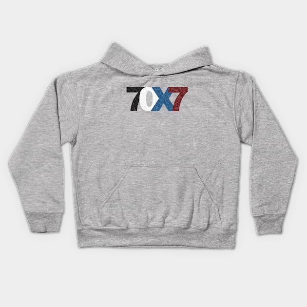 70 X 7 Kids Hoodie by goodnewsfeed